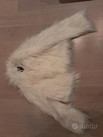 Giacca finta pelliccia bianca