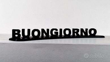 STAMPA 3D BUONGIORNO UNCAZZO curvata