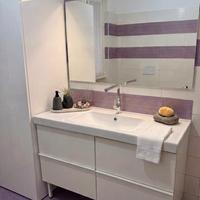 Set bagno ikea 1,20,bianco lucido completo 