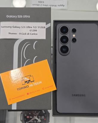 Samsung Galaxy S26 Ultra 12/ 512GB - NUOVO 9 CICLI