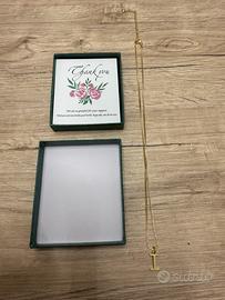 Collana con iniziale lettera I NUOVA color ORO