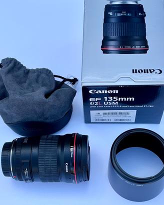 Canon EF 135mm f/2.0 L USM (pari al nuovo)