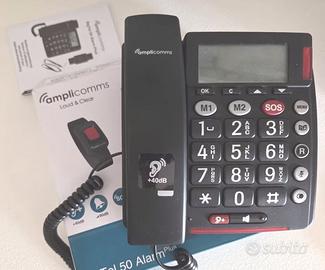 AMPLICOMMS BigTel 50 Alarm Plus a filo per anziani