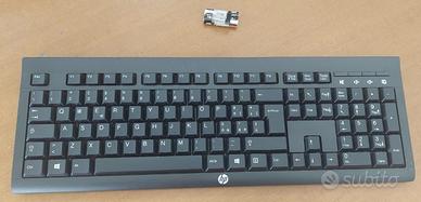 HP Wireless K2500 Keyboard- Tastiera it, Nera