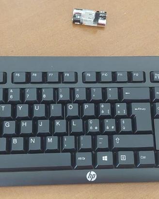 HP Wireless K2500 Keyboard- Tastiera it, Nera