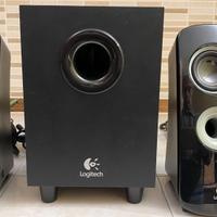 Casse Altoparlanti Logitech con subwoofer + Webcam