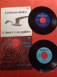 COPPIA DISCHI VINILE 45 GIRI MUSICA ITALIANA - Musica e Film In vendita a  Novara