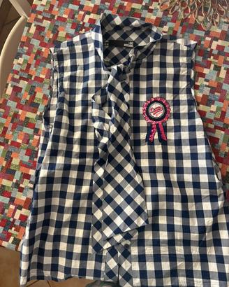 Camicia smanicata Love Moschino