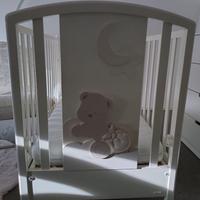 Lettino bianco MIBB con materasso