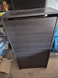 Scarpiera Bissa Ikea due ante marrone