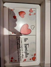 quadretto famiglia cuori 