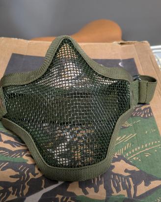 maschera di protezione softair in metallo 