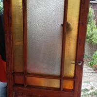 Porta antica 1800 legno massello e vetro 