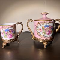 Set da collezione Limoges France porcellana bronzo