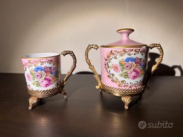 Set da collezione Limoges France porcellana bronzo
