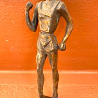 Statua In Bronzo Anni 70 Cm 20 Atleta