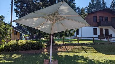 Grande ombrellone esterno 3x3.Base solida 4blocchi