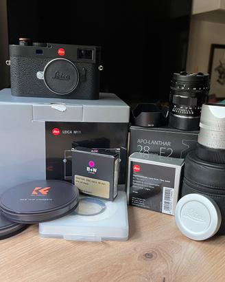 Leica M11 con Summarit 50mm e Voigtlander 28mm