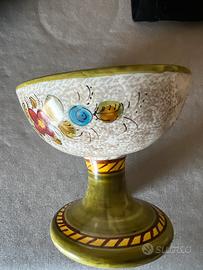 Ceramica artigianale Deruta floreale