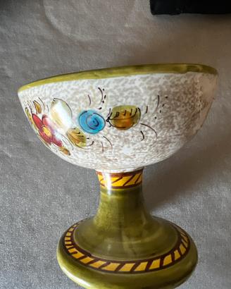 Ceramica artigianale Deruta floreale