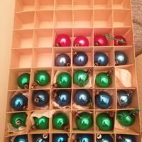 31 Palline di natale vintage in vetro 
