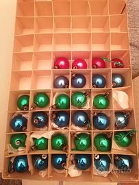 31 Palline di natale vintage in vetro 