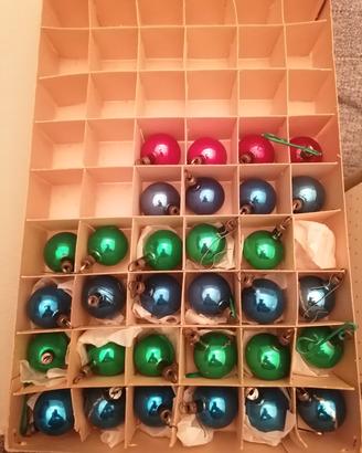 31 Palline di natale vintage in vetro 