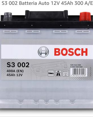 Batteria Auto Bosch S3 002 12V 45Ah 300 A/EN