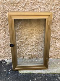 2 Finestre antocorodal dorate misura 80x55 e 45x61