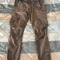 Cargo color tortora usurati