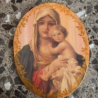 Dipinto su legno Sacra Madonna con Bambino