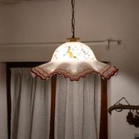 Lampadario in vetro 