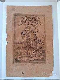 Antica stampa devozionale, Salvatore Puccio, 1878.