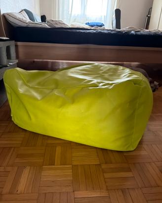 pouf verde acido