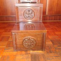 Mobile a gradoni vintage in legno 