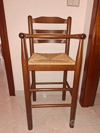 Seggiolone bimbo in legno