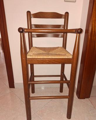 Seggiolone bimbo in legno