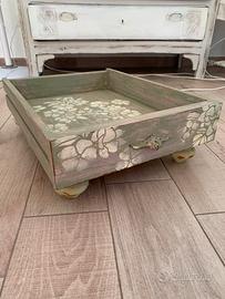 Cassetto portaoggetti shabby