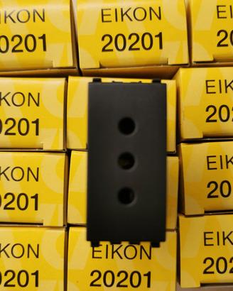 VIMAR EIKON 20201 - Presa 2P+T 10A P11 grigio