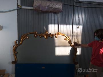 Testata letto dorata