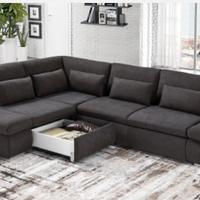 Divano letto con cassetto angolare