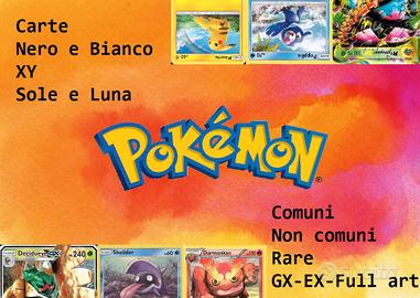 Pokémon GCC: carte comuni, non comuni, rare, GX EX