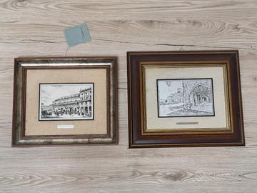 Lotto quadri vintage argento800 Spilimbergo Padova