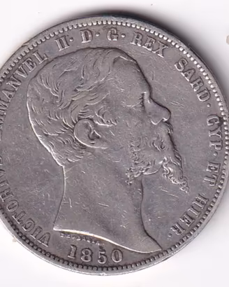 italia stati-piem-sardeg-5 lire 1850