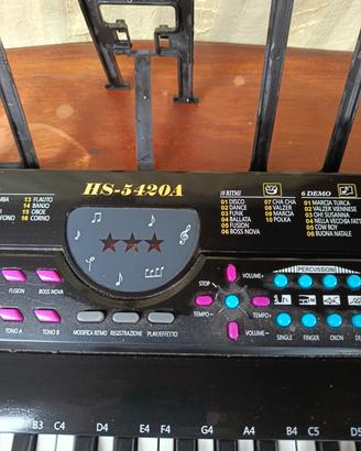 Pianola da tavolo HS-5420A ,con accompagnamentii