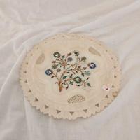 Piatto decorativo in marmo e mosaico in pietre