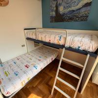 Letto castello + letto singolo per cameretta