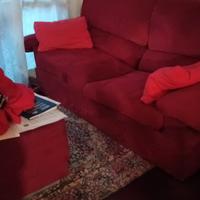 divano letto a tre posti in Alcantara con puffo