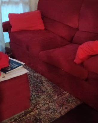 divano letto a tre posti in Alcantara con puffo