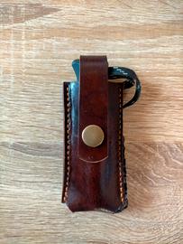 fodero coltello in  cuoio per opinel